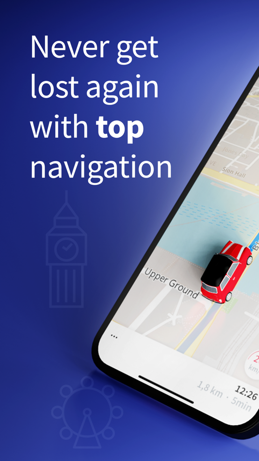 #1. Sat Nav Maps, GPS & Traffic (iOS) 由: Karta