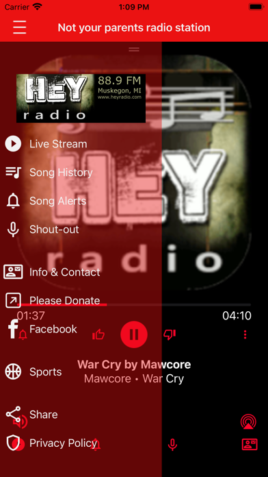 Screenshot #2 pour Hey Radio 88.9