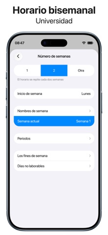 Agenda Personal y Horario iPhone screenshot 8