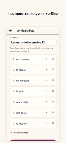 Liste de Mots : Primaire Screenshot 2 of 7