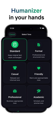 Humanize AI: Paraphrase Tool iPhone screenshot