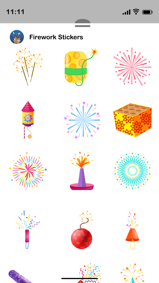 #4. Fireworks Stickers! (iOS) 由: Aman Kumar