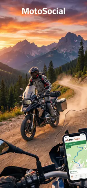 MotoSocial : Motorcycle screenshot 1