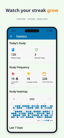 TOPIK Vocab – Korean Words 1-6 iPhone screenshot