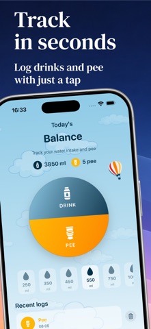 Bladder Buddy: Pee & Water Log Screenshot 1 of 4