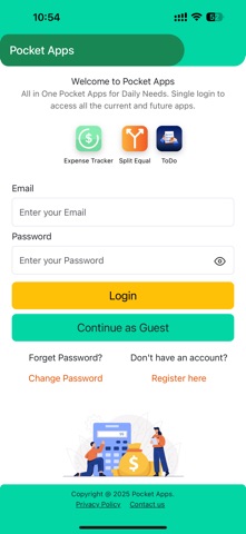 Pocket Apps - Expense Tracker Screenshot 2 of 9