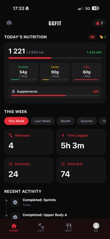 GGFit screenshot