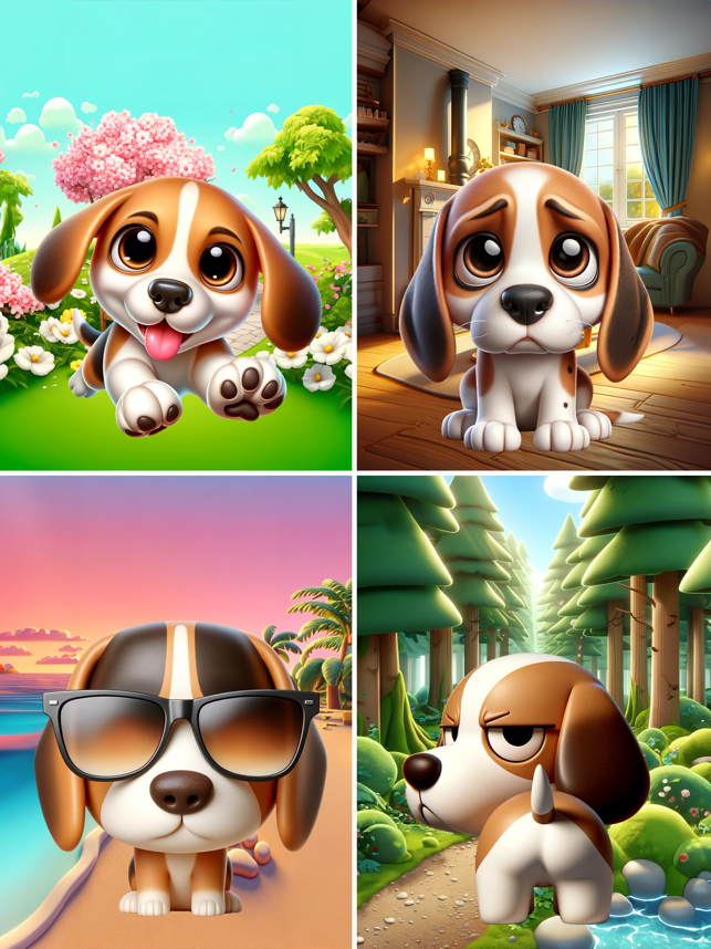 ‎Beagle Bruno Stickers Screenshot