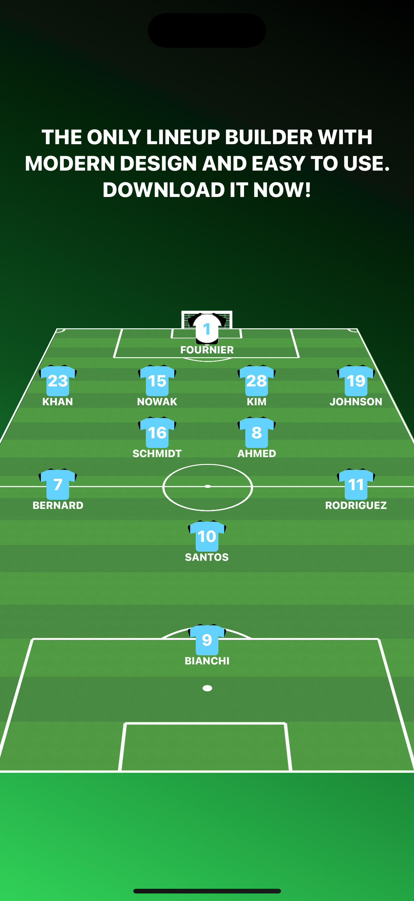 Football Lineup Builder App