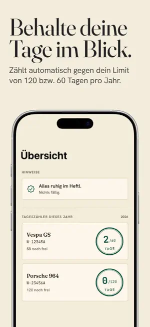 heftl.at: Oldtimer-Fahrtenbuch screenshot 3