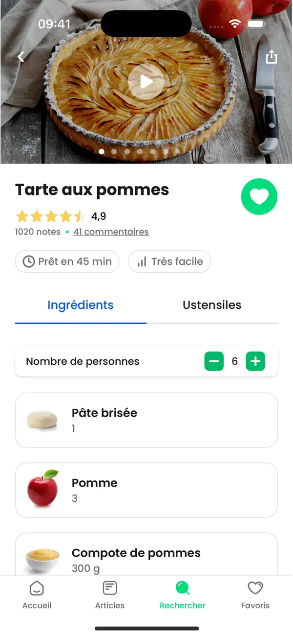 Screenshot #2 pour 750g, recettes de cuisine