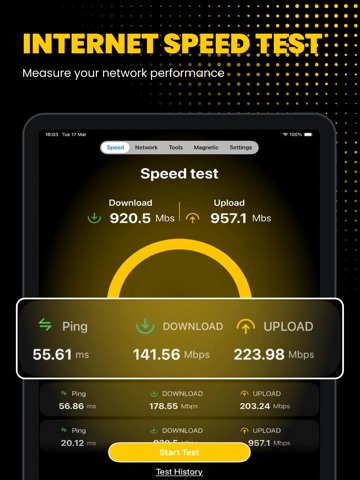 Wi-Fi Radar: Speed Test iPad screenshot