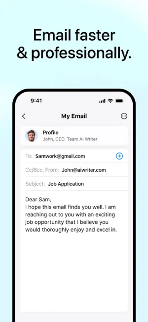 AI Writer: Email Letter Essay screenshot 5