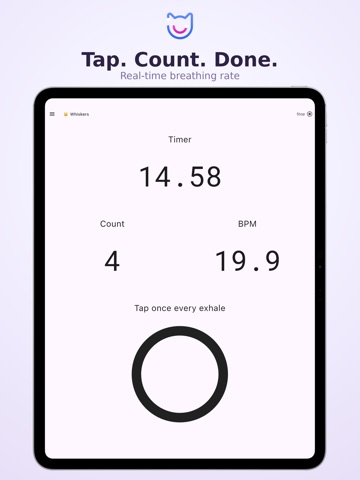 Breaths Per Minute iPad screenshot