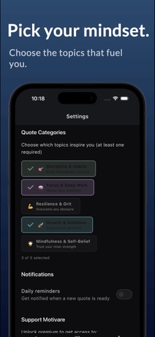 Motivare: Daily Discipline screenshot