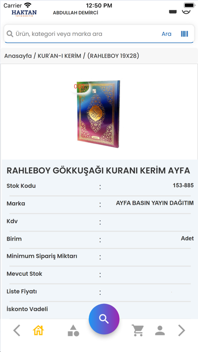 Haktan Yayınları B2B Screenshot