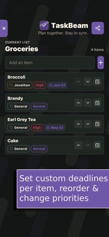 TaskBeam screenshot