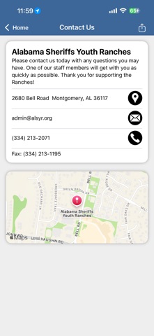 Alabama Sheriffs Youth Ranches iPhone screenshot