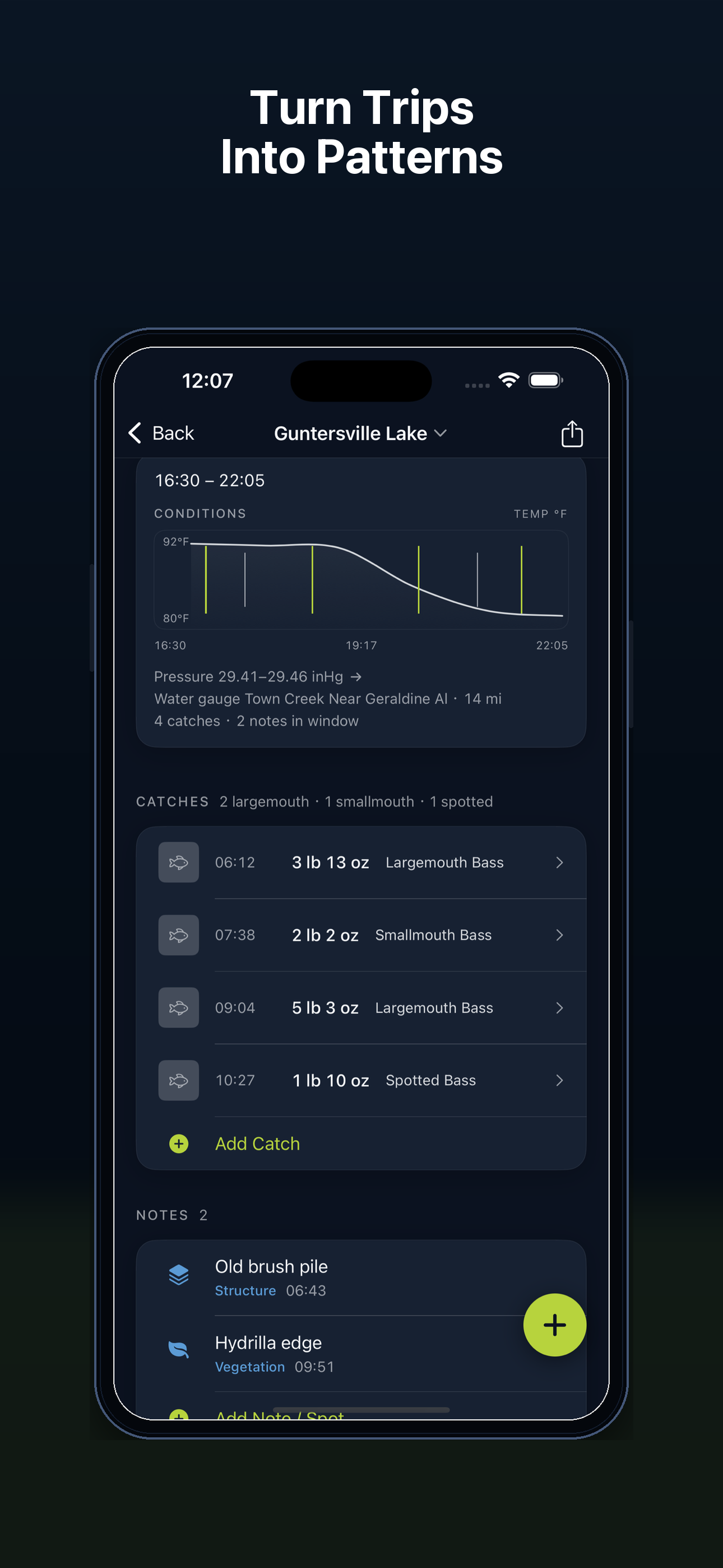 Bassai: Bass Fishing Log screenshot 3