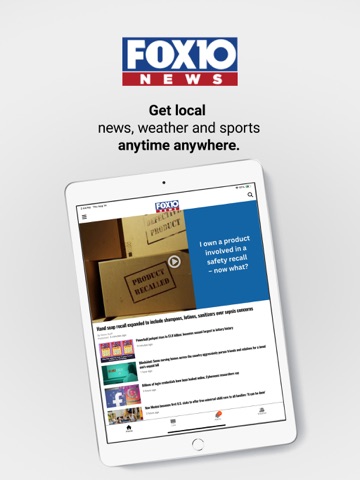 FOX10 News iPad screenshot