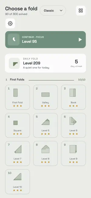 Crease & Fold: Origami Puzzle screenshot 2