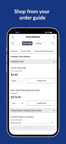 Braun Seafood iPhone screenshot