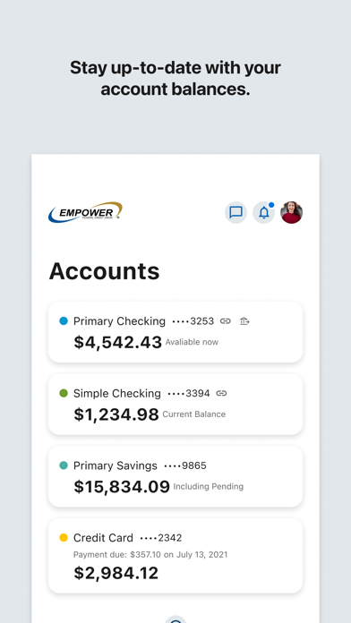 Empower FCU Mobile Banking Screenshot