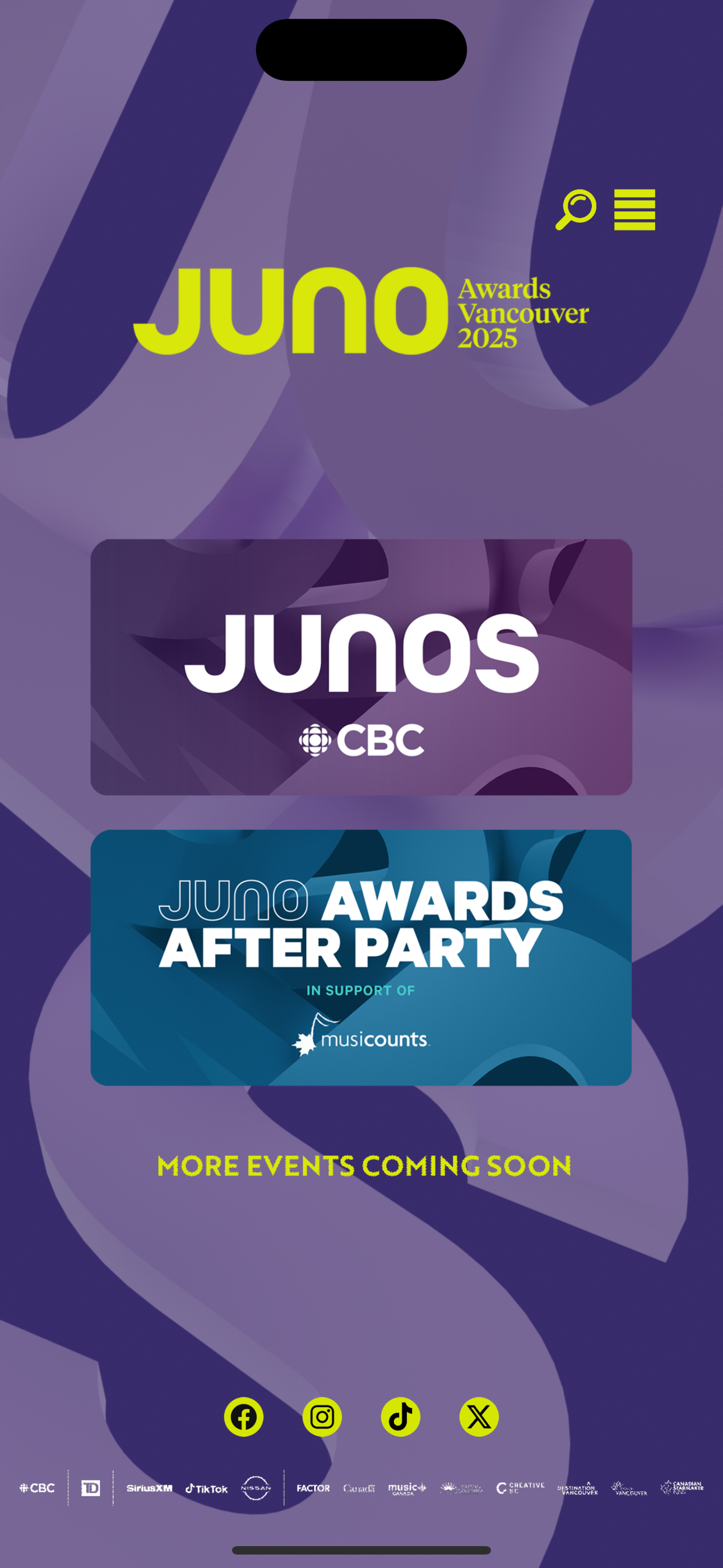 JUNO Week App