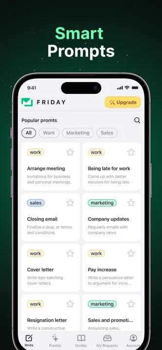 Friday AI Email Writerのスクリーンショット（4/9）