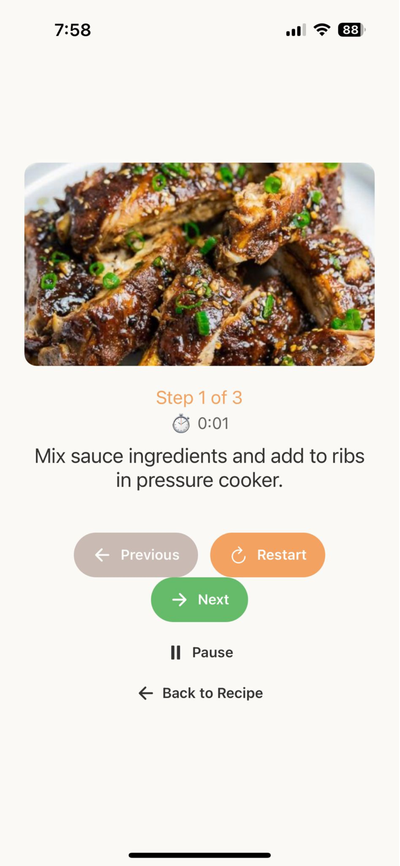 Instapot app screenshot 2