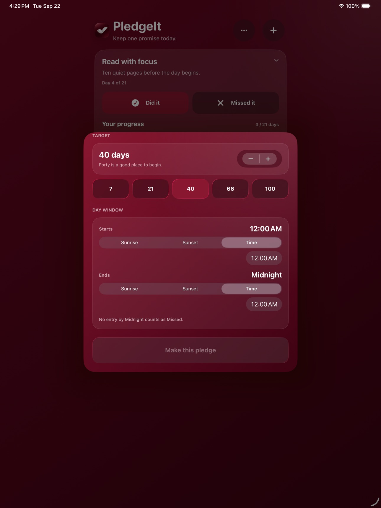 Screenshot 10 of PledgeIt: Habit tracker