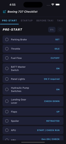 Boeing 737 Checklist Screenshot 3 of 5