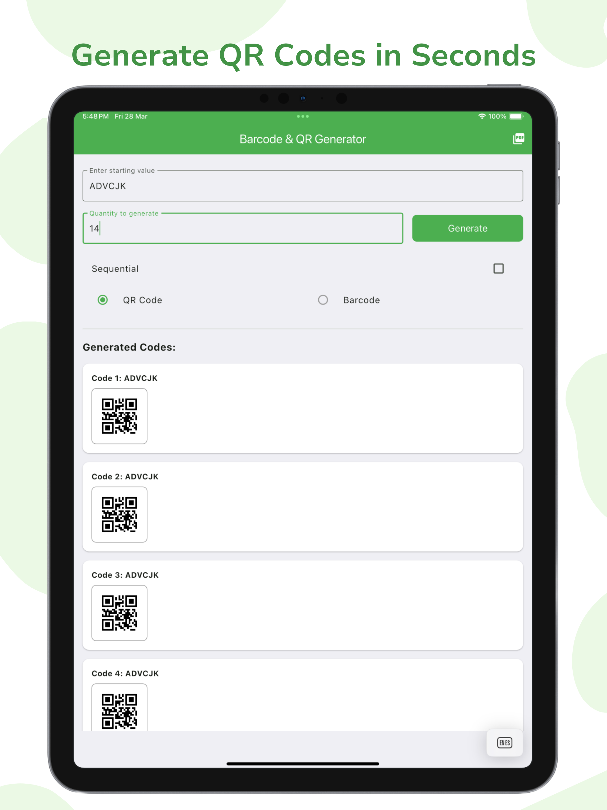 Barcode And QR Generator