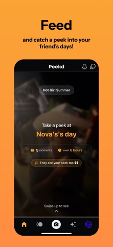 Peekd iPhone screenshot