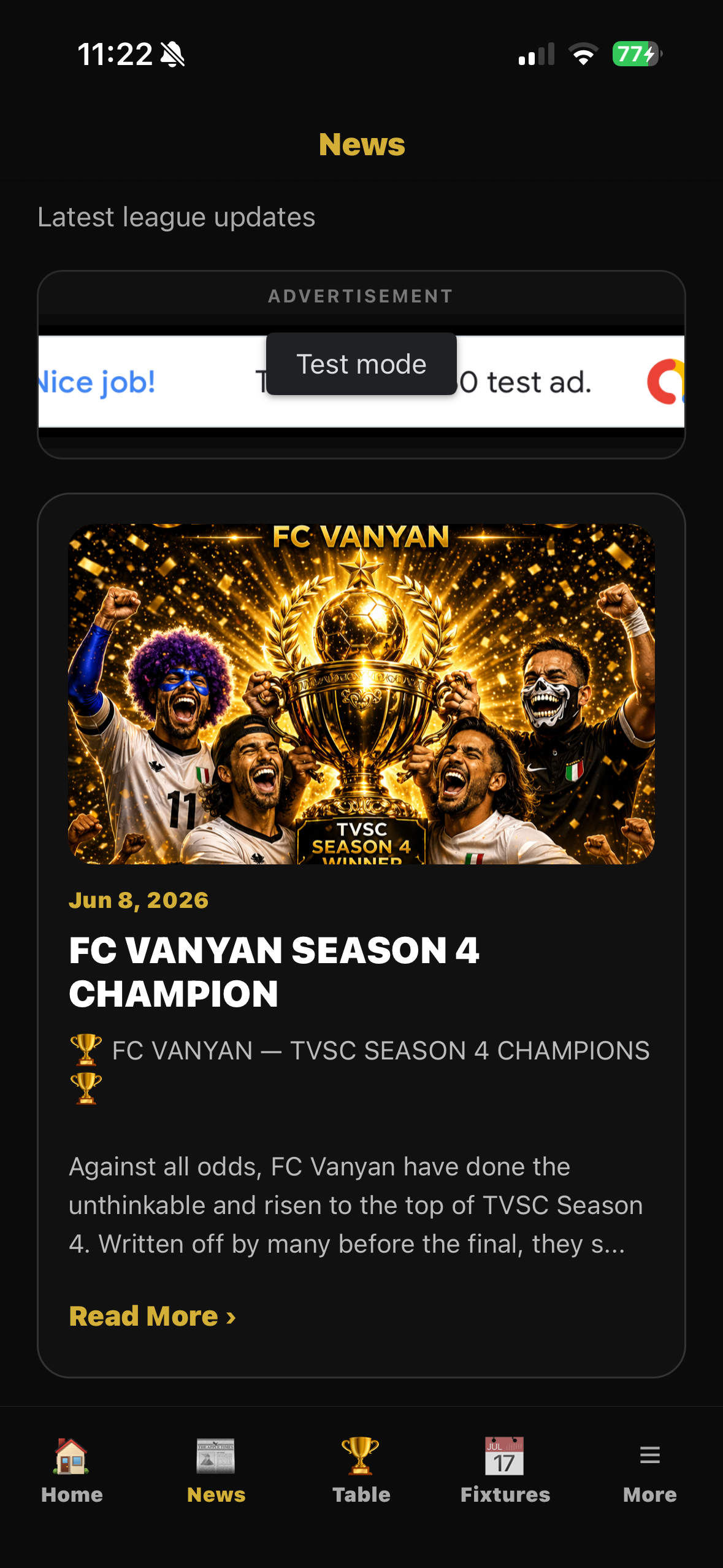 TVSC LEAGUE screenshot 2
