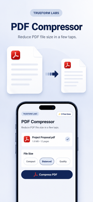 PDF Compressor - Shrink File Screenshot 1 of 4
