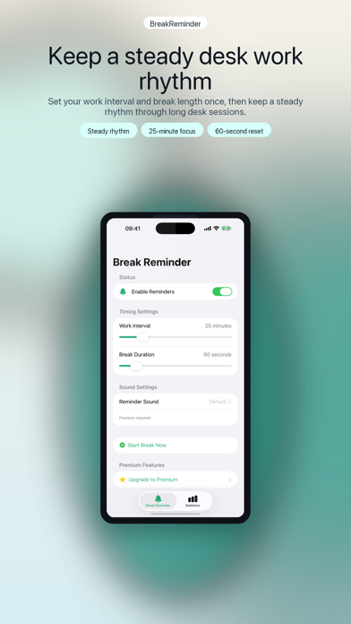 Screenshot #1 pour BreakReminder - Work & Rest