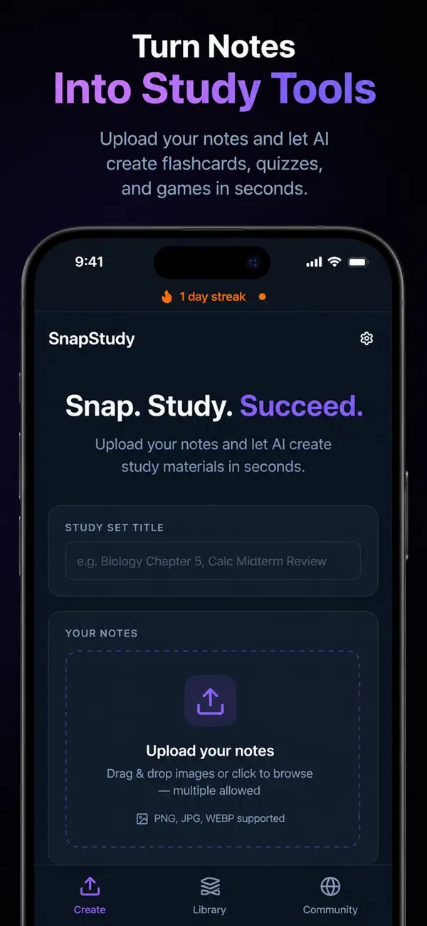 Screenshot #2 pour Snapstudy App