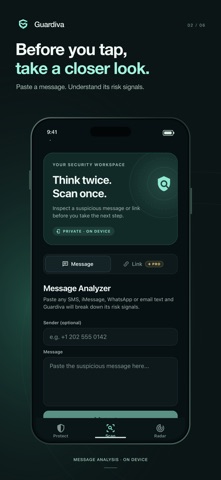 Guardiva: Spam SMS Blocker Screenshot 2 of 6