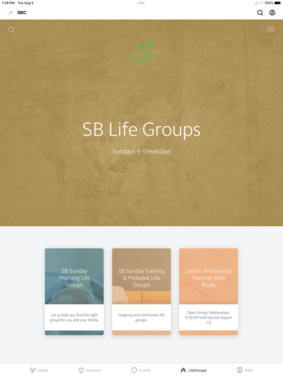 Summerville Baptist iPad screenshot 4 - Education app