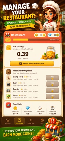 Merge Kitchen: Idle Restaurant Screenshot 4 of 5