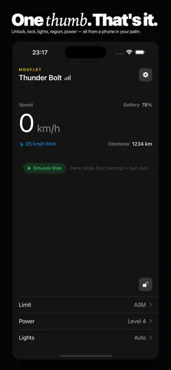 Screenshot von Mooflet auf dem iPhone 6