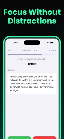 CISM Flash Cards Pro screenshot