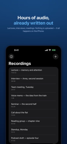 Rechka: audio to text Screenshot 1 of 5