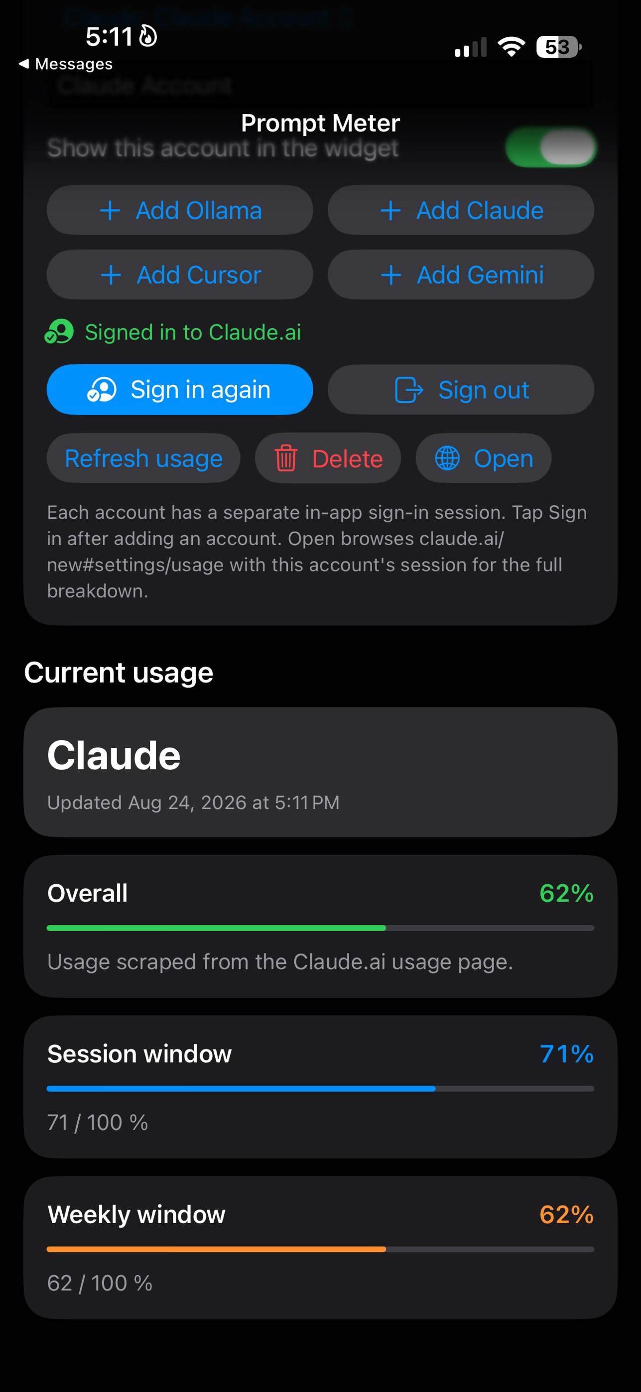 Screenshot 2 of Prompt Meter