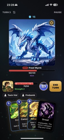 Killing Blow: Deck Roguelike iPhone screenshot