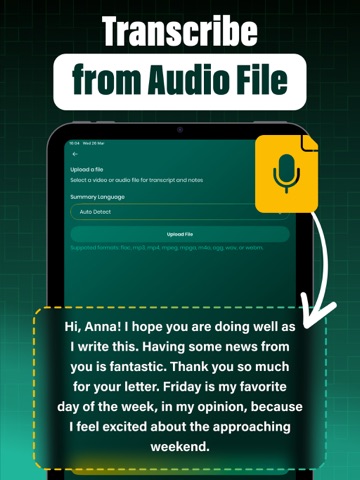 AI Note Taker : Transcribe iPad screenshot