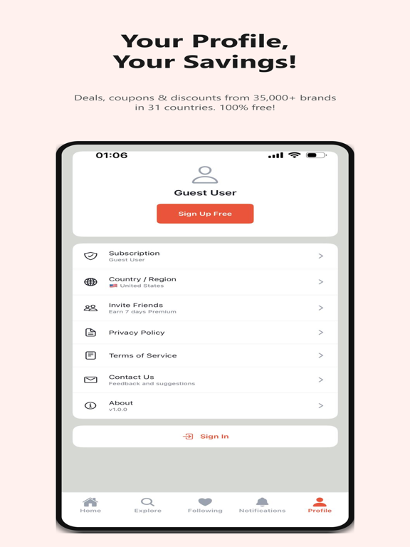Deal Box - Deals & Coupons iPad screenshot