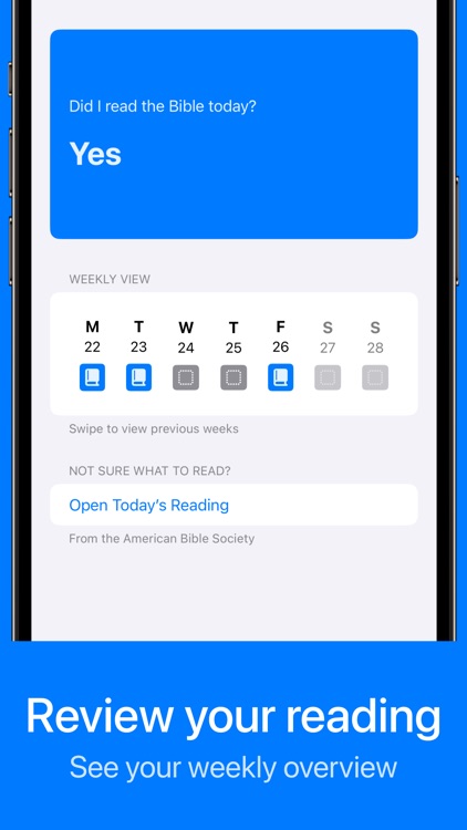 Daily Bible Reading Tracker