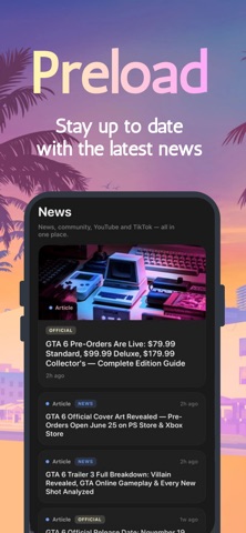 Preload - Games Countdown iPhone screenshot
